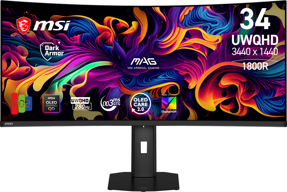 34 MSI Mag 341CQP QD-OLED X28 Monitor