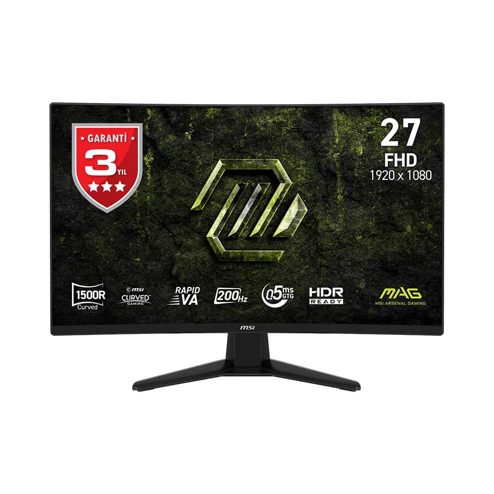 MSI 27 MAG 274CF E20 1920x1080 (FHD) 16:9 CURVE 1500R RAPID VA 200HZ 0.5MS (GtG Min.) FREESYNC PREMIUM GAMING MONITOR
