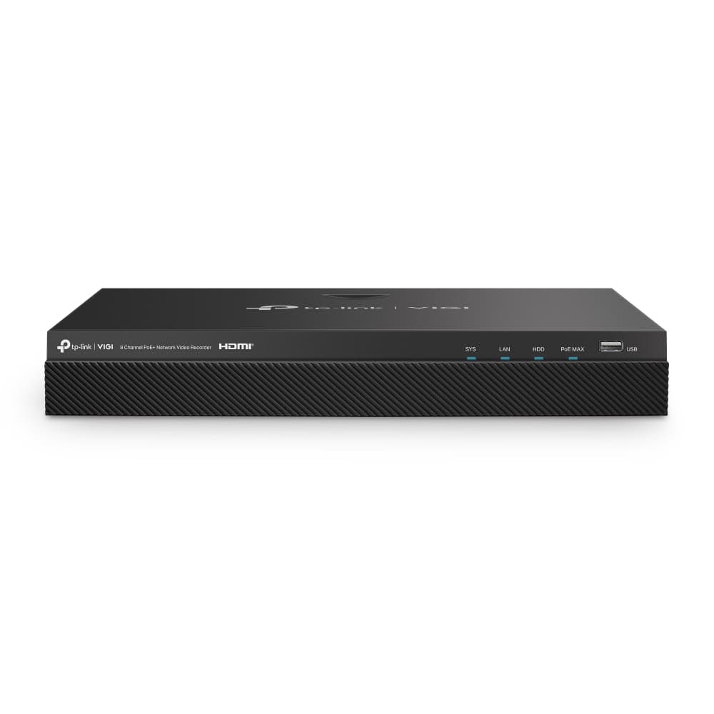 TP-Link Vigi NVR2008H-8MP 8 Channel POE+ Network Video Recorder