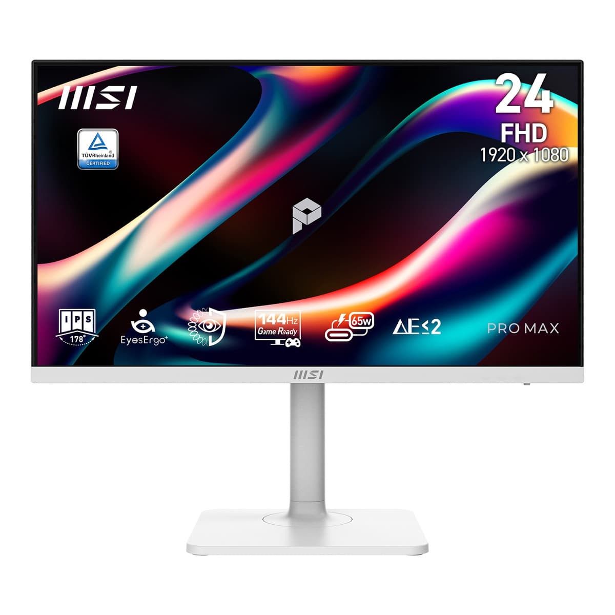 MSI 23.8 PRO MAX 241PHW E14 1920 x 1080 (FHD) 16:9 FLAT IPS 144HZ 1MS (MPRT) FREESYNC PIVOT BEYAZ MONITOR