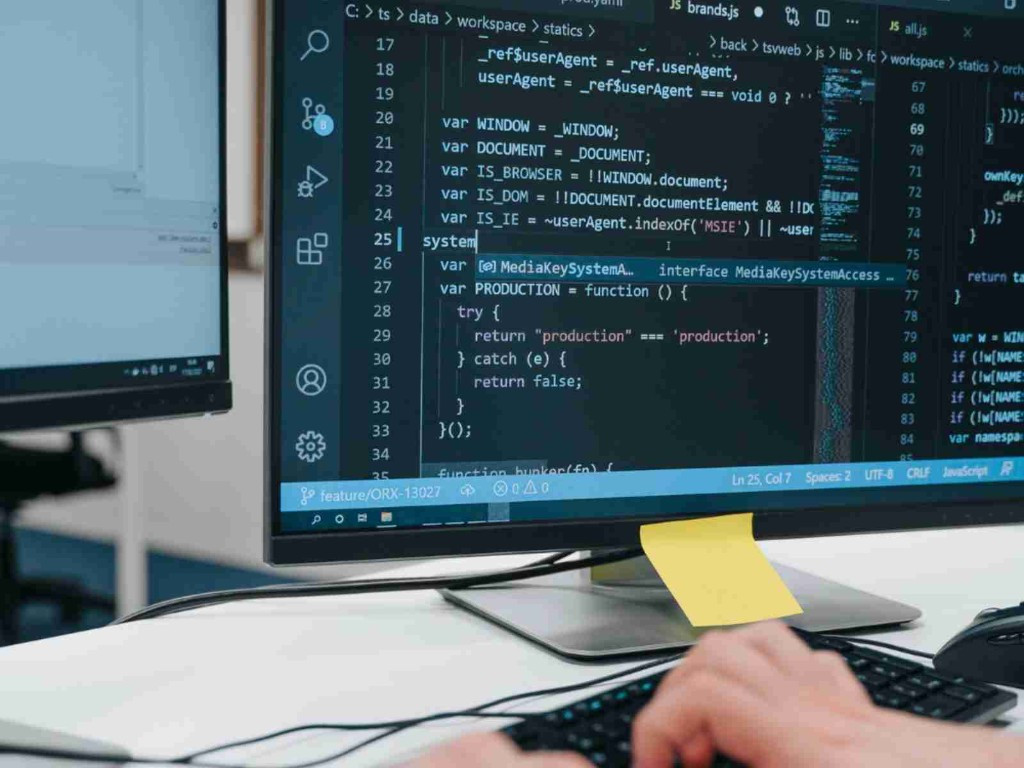 System integration work on a code screen