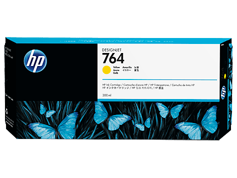 HP C1Q15A (764) Sari 300 ML Genis Format Murekkep Kartusu