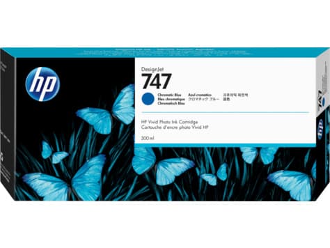 HP P2V85A (747) 300 ML Kromatik Mavi Genis Format Mürekkep Kartus